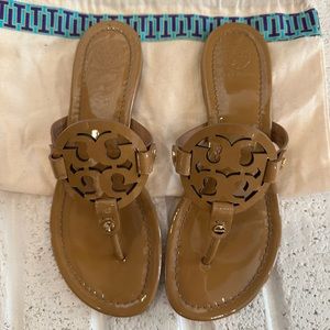 Tory Burch Miller Sandals, tan, flip flops